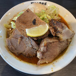 豚骨中華そば がんたれ - ＲＨチリソバ [特盛] 肉増し 玉子付き ¥1.300(税込)