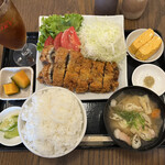 わ楽 - ウナギの蒲焼きフライ定食　1,350円税込　R4.7.23