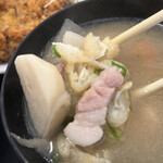 わ楽 - この日のお味噌汁は、豚汁！里芋大好き‼︎