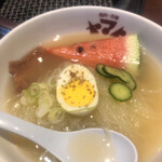 焼肉・冷麺ヤマト - 冷麺別辛390円税別！スープがトロトロで旨味がアップ！