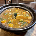Bagu bagu - 豚ひき肉やまいも納豆カリー 和風スープ