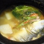 フィリピンレストラン ＡＴＥ - シニガンスープ（ミルクフィッシュ）