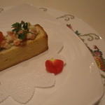 礼華　青鸞居 - スモークサーモンとアボカド、飛びっこのトースト