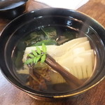 あん梅 - 筍と若布の吸物