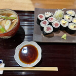 手打蕎麦のたぐと - 蕎麦寿司、マグロ、タマゴ