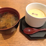 鈴木水産 - お味噌汁、茶碗蒸し