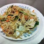 濃厚鶏白湯タンメン まつ井 - テイクアウトの肉野菜炒め