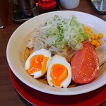 濃厚鶏白湯タンメン まつ井 - 冷しまぜそば+コーン