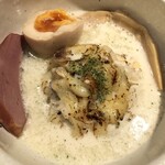 鴨出汁中華蕎麦 麺屋yoshiki - 塩つけ蕎麦＋浅利リゾット