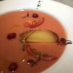PATISSERIE ASAKO IWAYANAGI - 貴陽と完熟トマトの冷製スープ
