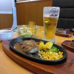 ステーキ宮 - お肉と⭐キンキンビール⭐