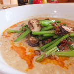 四川料理 桃源郷 - たっぷり食べたい派ランチ　１７００円　桃源郷特製野菜と挽肉入りタンタン麺（辛口）　単品１５００円　【　２０１３年３月　】