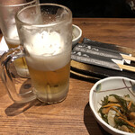 鳥元 - 生ビール(黒ラベル)