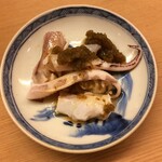 御料理 めなみ - お通し（いかげそ）