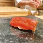 鮨処 やまと - 鮪の漬け(塩釜)