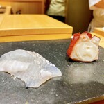 鮨処 やまと - マコガレイ、たこ(佐島)