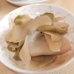四川料理 桃源郷 - おすすめＢランチ　２５００円　ザーサイ　【　２０１３年３月　】