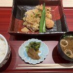 180250924 - 宮城県産森林鶏のカシューナッツ胡麻だれと古川茄子