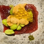 蓬左茶寮 - 鮪と雲丹