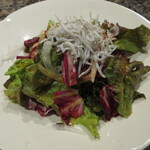 魚彩酒　うたげ - 釜揚げしらすサラダ(ハーフ) 550円(税込)　(2022.7)