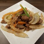 プラスミドx台湾食 - １０牛肉の黑胡椒炒め・黑胡椒牛柳