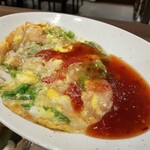 プラスミドx台湾食 - １５エビのオムレツ・蝦仁煎