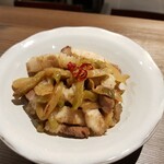 プラスミドx台湾食 - １サーサイと豚バラ炒め・榨菜肉絲