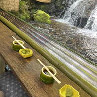 ひろ文 - 流しそうめん 抹茶わらび餅付き 1500円 ひろ文 - 流しそうめん 抹茶わらび餅付き 1500円