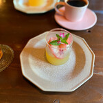 菜の詩 - 桃のグラスデザート　ゼリーがまでも感動レベル（ ;  ; ）