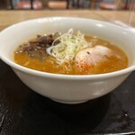 富川製麺所 - 味噌ラーメン（ハーフサイズ）650円