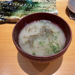 伊藤家のつぼ - もずくの味噌汁(椎茸入り)
