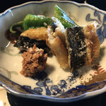 鰻花房 - 白焼（自家製海老味噌•万願寺唐辛子）