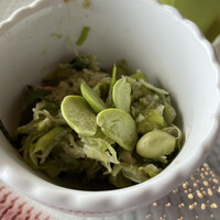 アル・ケッチァーノ  - カニとレタスとだだちゃ豆プラネリ　あっさりしてますが旨味が凄い