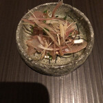 鮨利﨑 - アジ　茗荷と胡麻　サッパリして美味しい