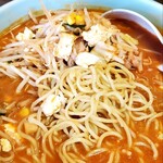柳家 - マーボー納豆+もやし多め の麺