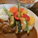 お食事処 だんらん日和 - カレーセット(\1,650)　カレー(辛口)