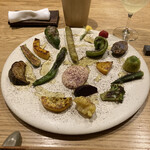 Lurra° - Kyoto summer vegetables with labneh and shiso-sumac