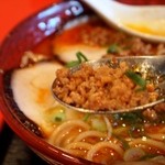 麺厨房 華燕 - スペシャル坦々麺の肉みそ