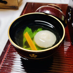 延楽 - 椀物　スズキつみれ　静汁仕立