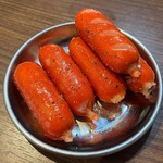 酒場スタンド ニューツルマツ - 赤ウインナー焼き