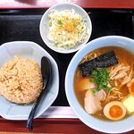 ラーメン 孫悟空 - ラーメンコンビ(味噌)＋味付け玉子＋バター