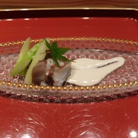 すしと天ぷら 坂本 - アスパラの塩、良い塩梅◎