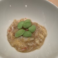 伯雲 - 毛蟹とそら豆の飯蒸し