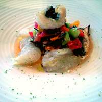 イタリア料理 リストランテ フィッシュボーン - 季節の魚とフレッシュトマトの冷製カッペリーニ