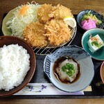 とんかつ専門店 かつ一 - 限定：ひとくちヒレ＆白身フライミックス