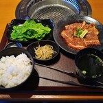 Yakiniku Tokkyuu - ジューシーハラミランチ･1.5倍（1099円）