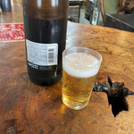 富田屋 - 瓶ビールはアサヒスーパードライの大瓶