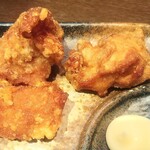 麺屋 穂 - セットの唐揚げ