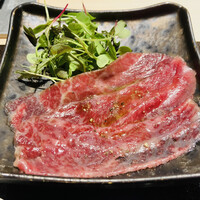 和牛lab K - 【写真⑩】生ハム　腿肉（写真奥）、コウネ（写真手前）