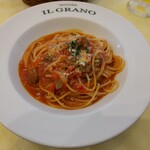 イル グラーノ - 料理写真:仔羊のトマト煮込みソースのパスタ